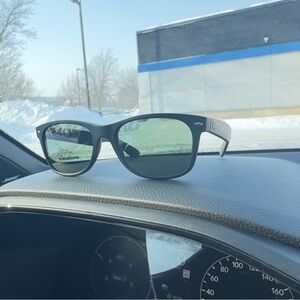 Ray-Ban Black and Green Sunglasses